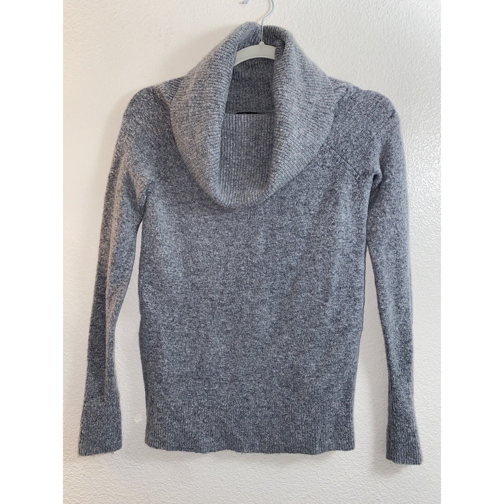 J. Crew Cowl Neck Sweater Womens Small Gray Merino Wool Alpaca Blend